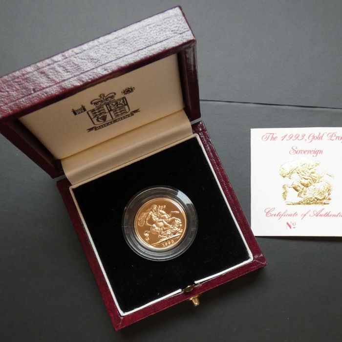 1993 Libra Ouro Proof c/ Caixa e Certificado – apenas 4349 produzidas!
