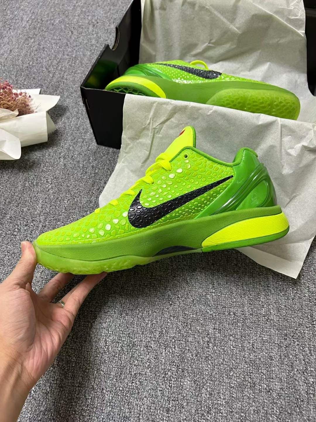 39-48 кросівки чоловічі Nike Kobe 6 Protro Grinch  Гринч баскетбольні