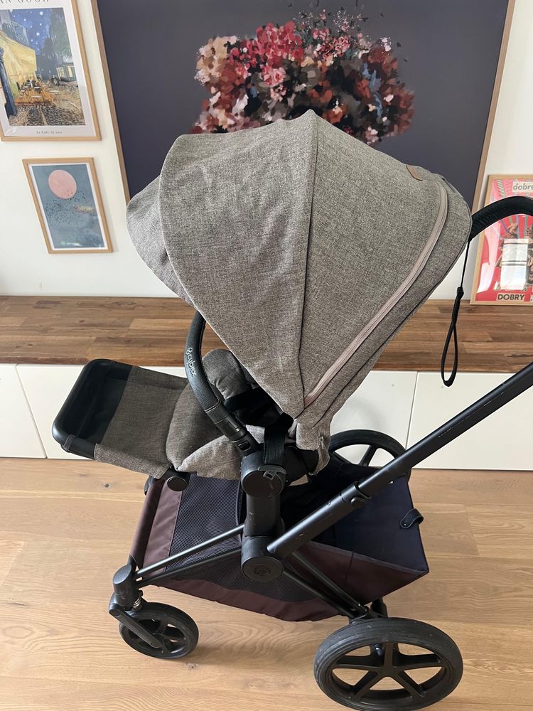 Wózek 2w1 Cybex Priam 2.0 PLUS Manhattan Grey. Gondola + spacerówka