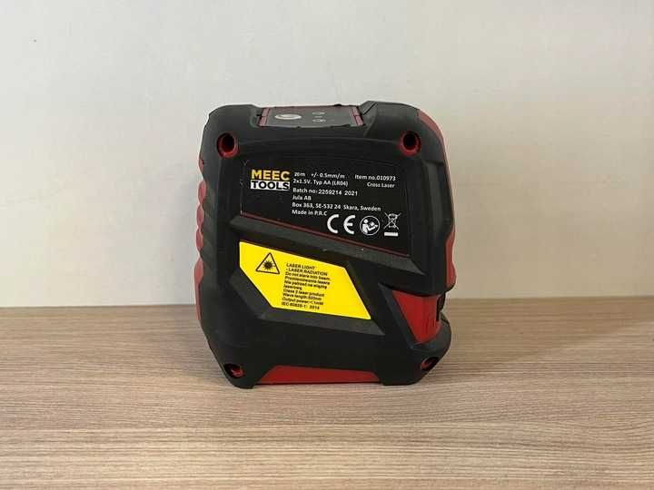 Laser krzyżowy zielony Meec Tools 010973 - 20m