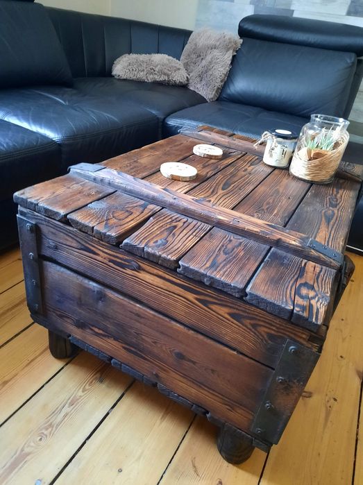 Stolik kawowy Vintage Loft Rustic Retro