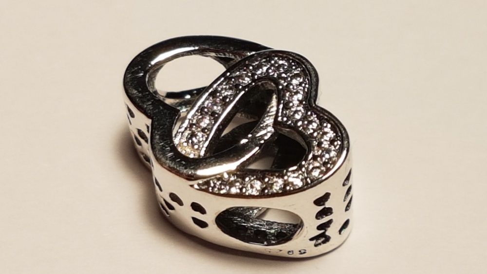 Jóia Conta Prata Esterlina (Prata de Lei) S925 Conta Amor Interligado