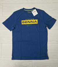 Granatowa koszulka Ayrton Senna, Formula 1, F1