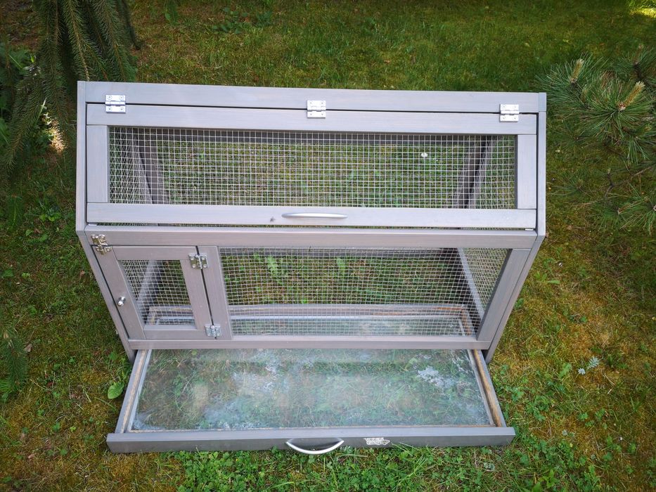 Klatka królik chomik drewniana buk