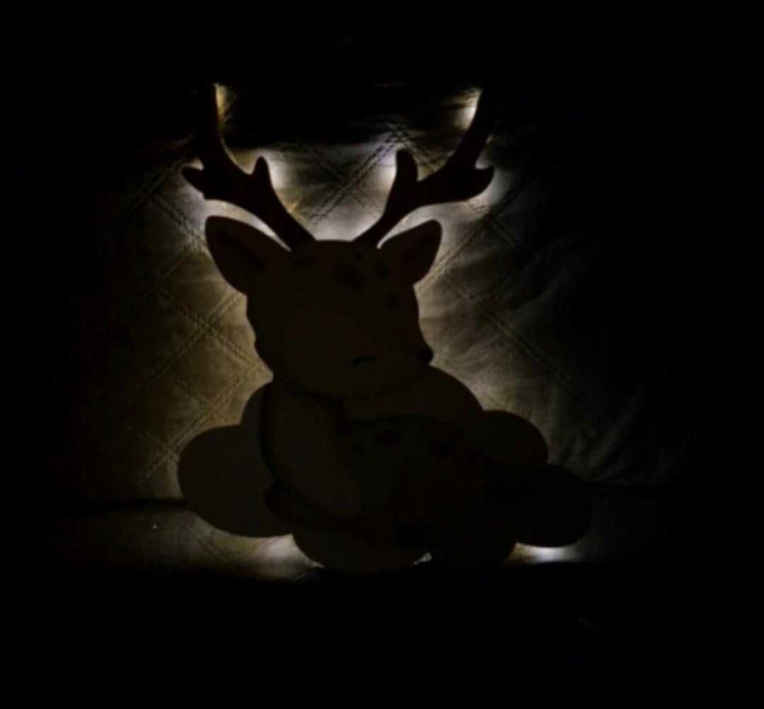 Lampka nocna - Jelonek, LED na baterie
