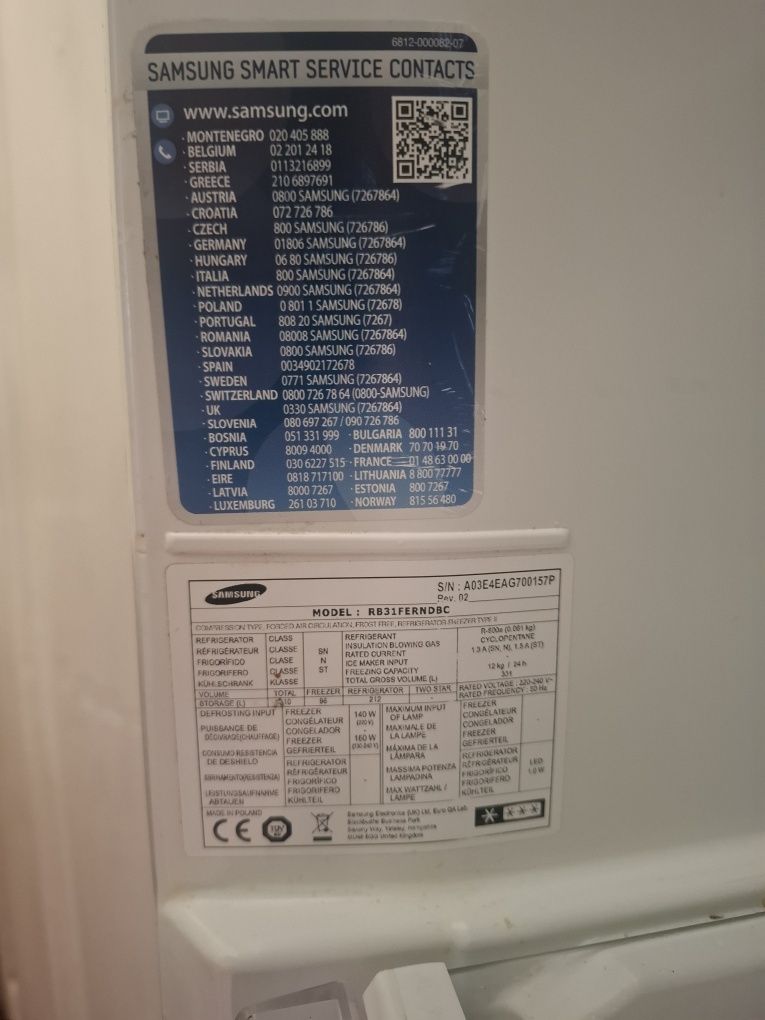 Lodówka Samsung RB31FERNDBC