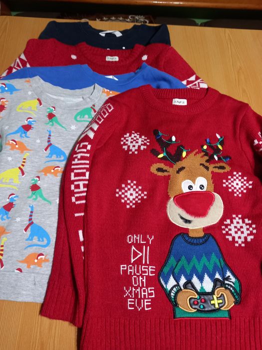 Новорічні кофти на хлопчика 6-8 рок