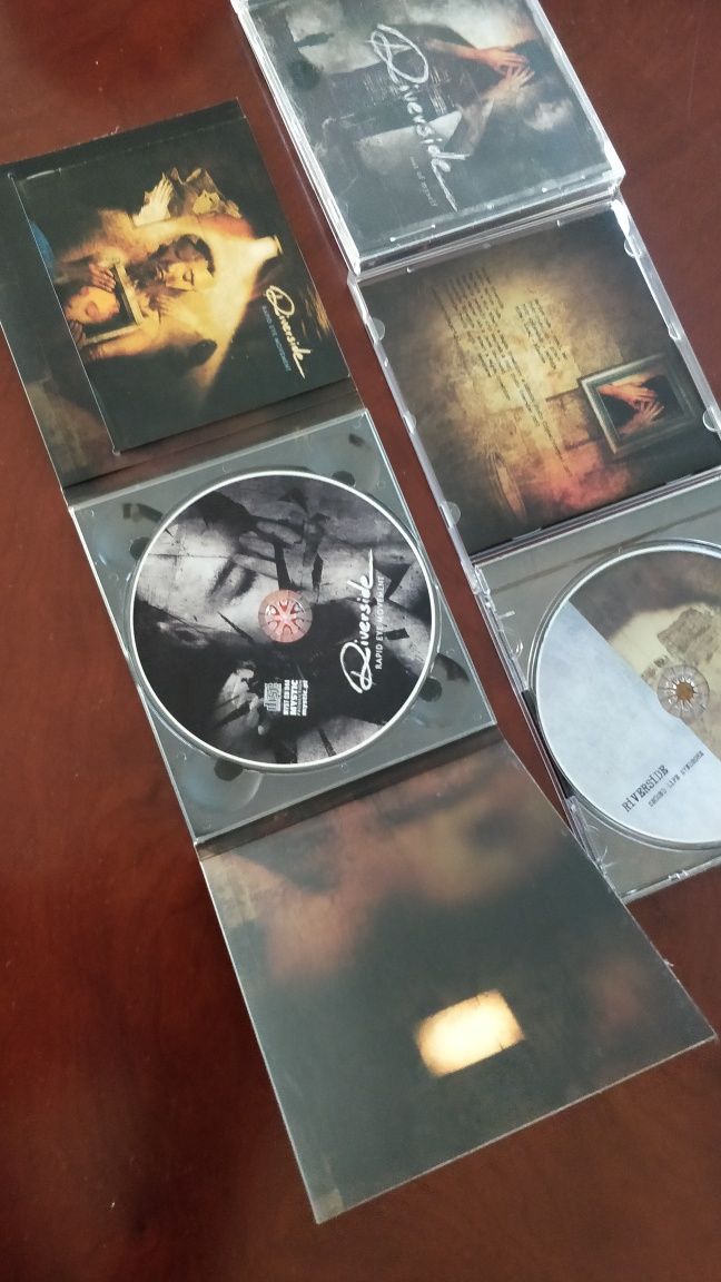3 CDs de riverside /out of myself-second life syndrome- rápid eye mov