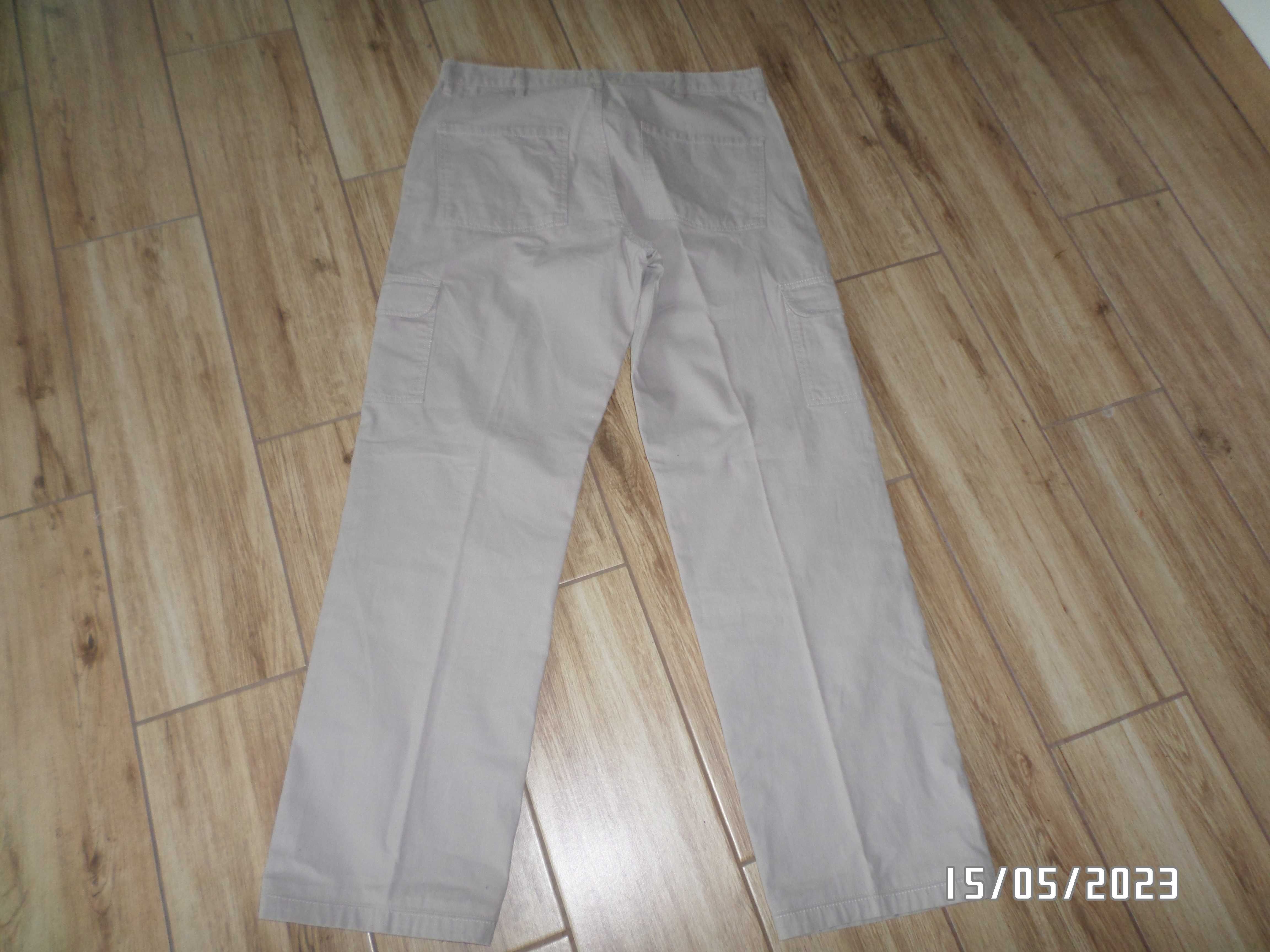 męskie bawełniane spodnie-bojówki-pas-90cm-XL