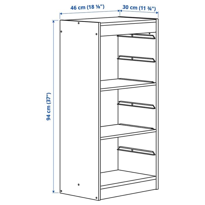 Regał Ikea TROFAST z półkami