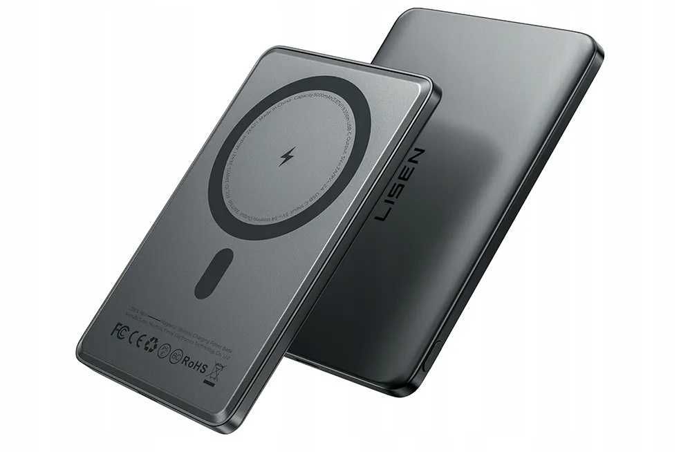 LISEN 2E421 Powerbank MagSafe USB-C 5000mAh 18W PD iPhone Samsung SLIM
