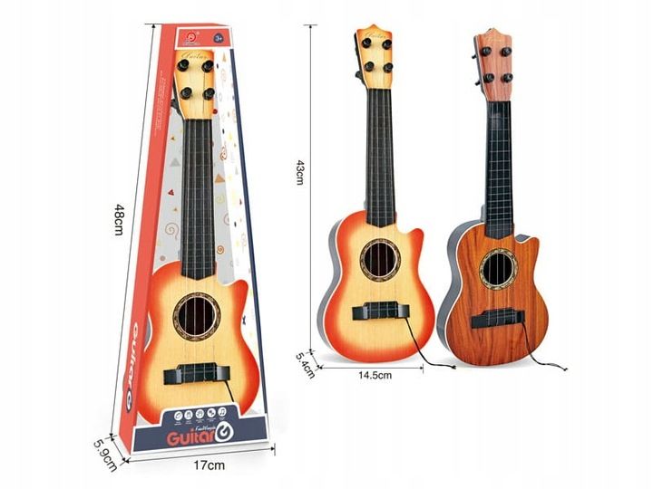 Gitara Dla Dzieci Ukulele Instrument 43cm