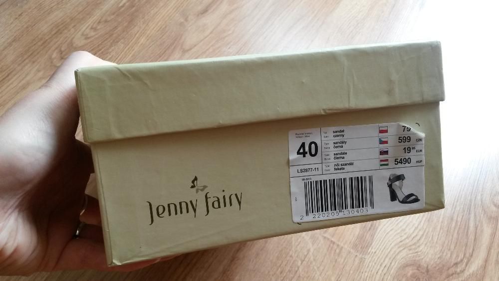 sandałki na obsasie, sandały na słupku, rozmiar 40 nowe