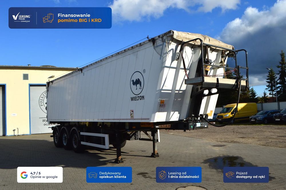 Wielton NW-3  [14523]Wielton NW-3, standard 51m3, ład. 29,6t.  osie SAf, I podnoszon