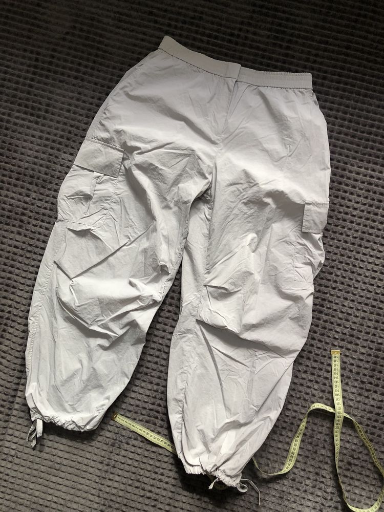 ZARA CARGO PARACHUTE Pants S/M/L на утяжках женские карго штаны брюки