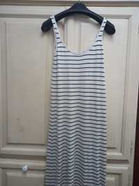 Vestido ás riscas zara