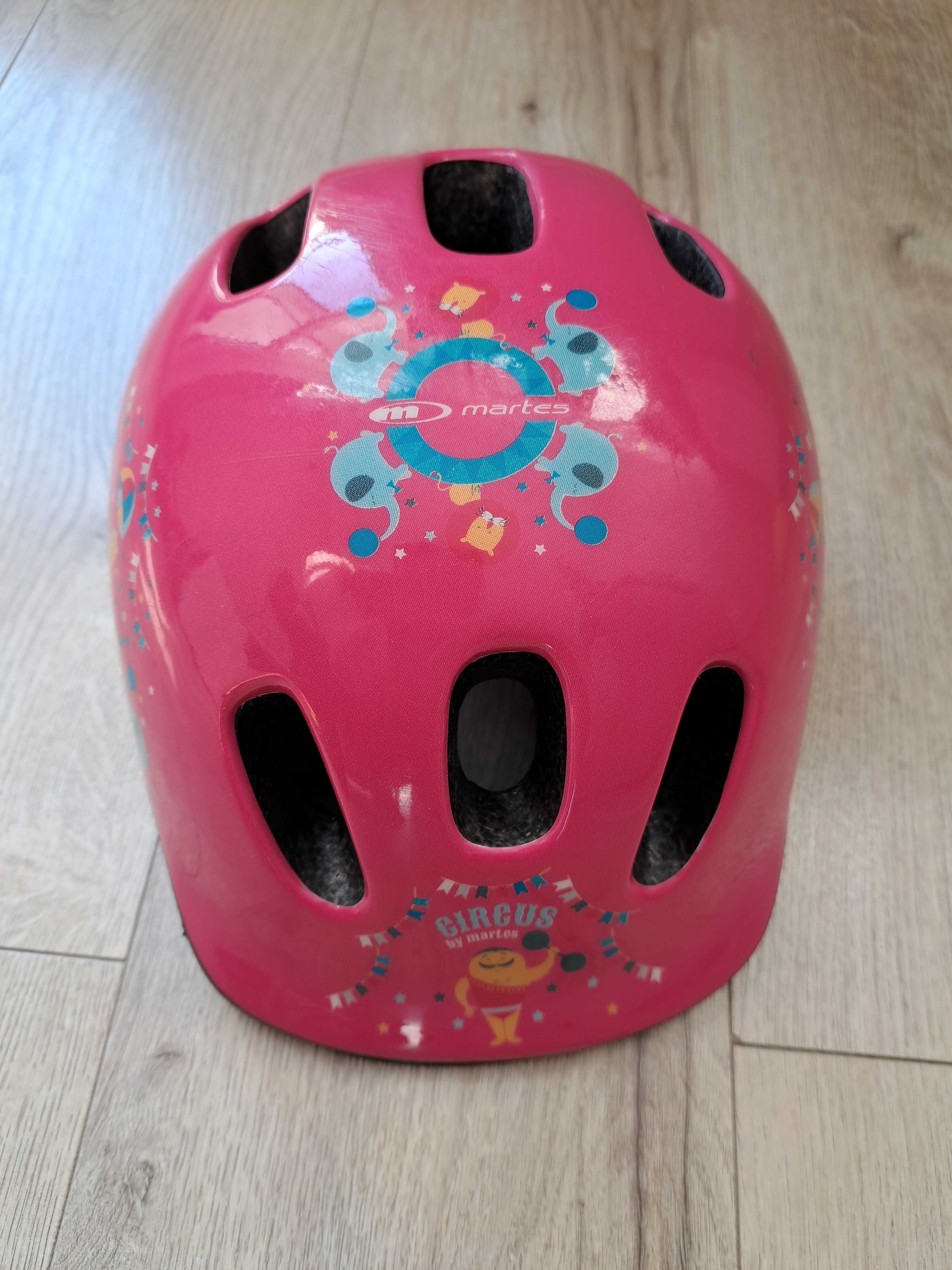 Kask rowerowy dla dziewczynki r. S - 48-52cm MARTES