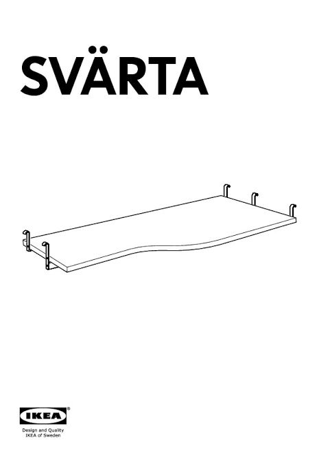 Ikea Svarta łóżko pietrowe z biurkiem