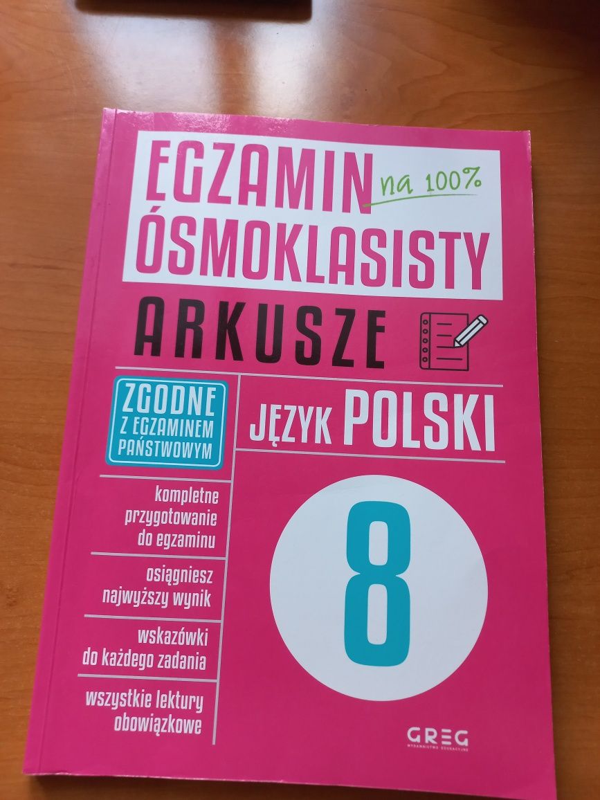 Egzamin ósmoklasisty arkusze j.polski