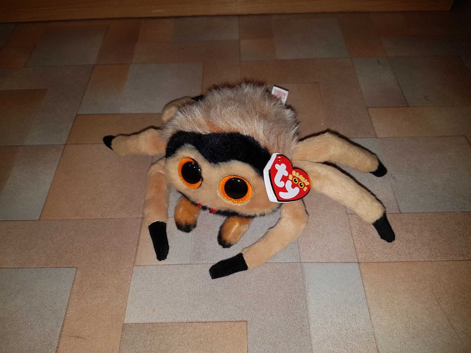 TY Beanie Boos глазастик бежевый паук GODFREY 15 см