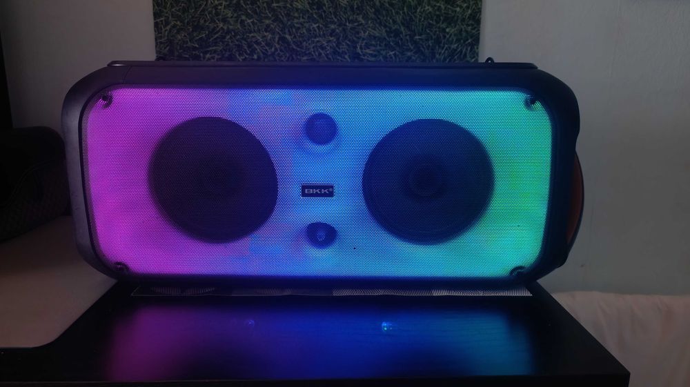 Bluetooth колонка акустика з LED підсвічуванням BKK Караоке  B65 |120w