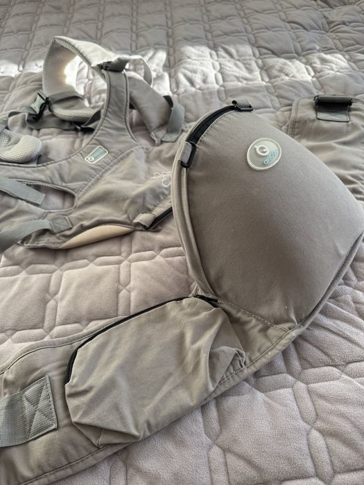 Хіпсіт для дітей AieBao сірий слінг ергорюкзак кенгуру