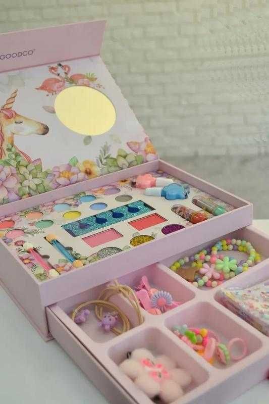 Детская косметика Igoodco - шкатулка Единорожки makeup box 2 яруса