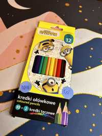 Kredki minionki tęczowe