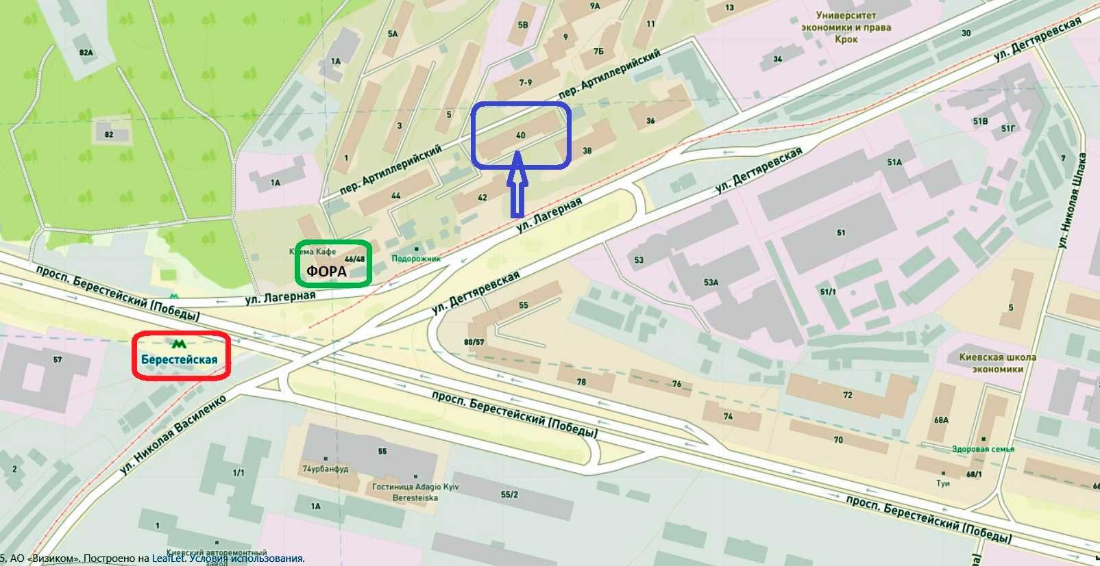 Аренда 2к квартиры возле метро Берестейская, 52м2, ул. Лагерная, 40