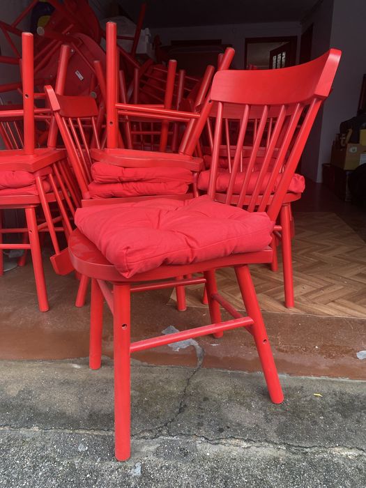 Cadeiras IKEA NORRARYD RED + Almofada (40 Uni)