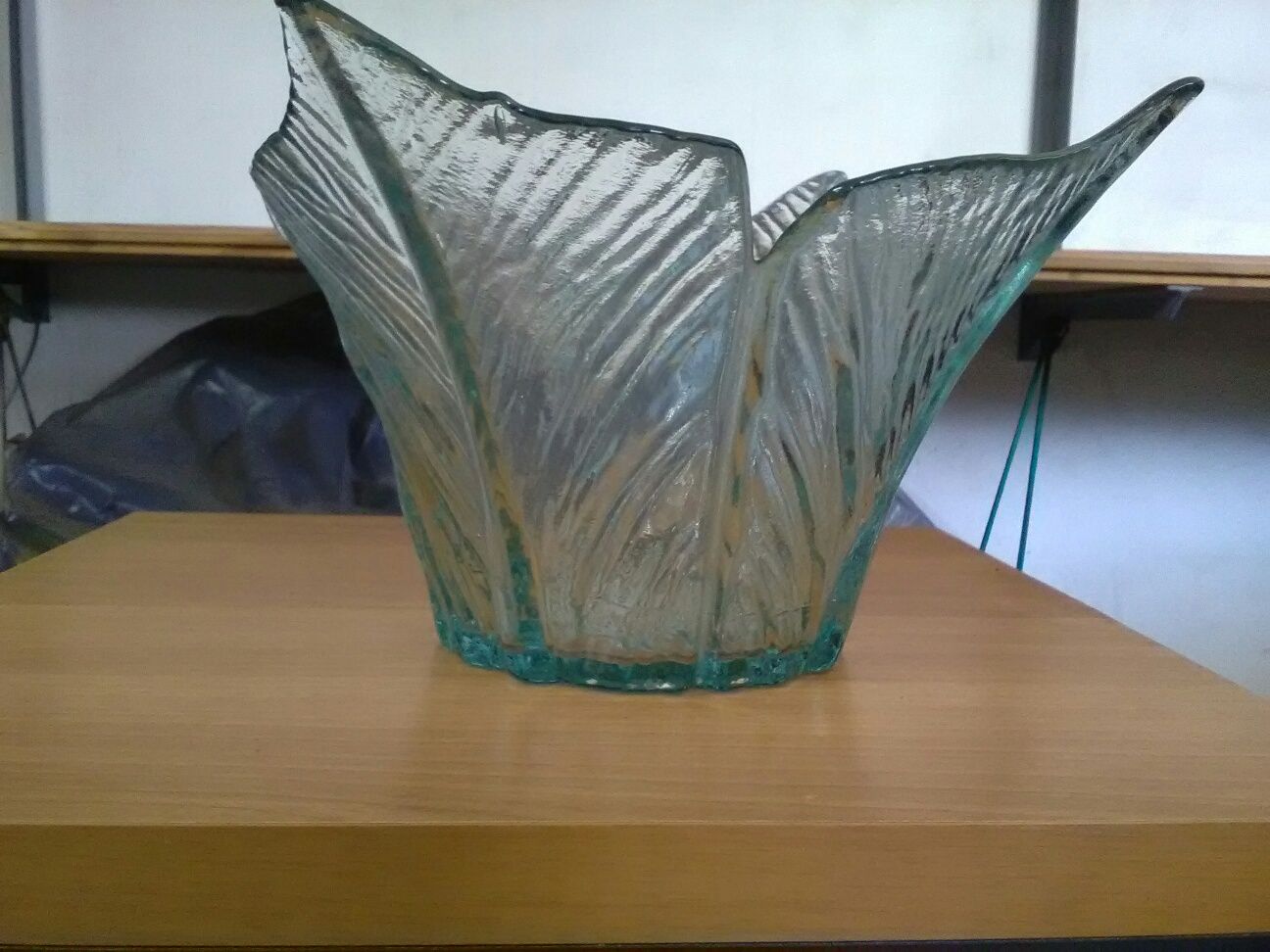 Taça de vidro grosso
