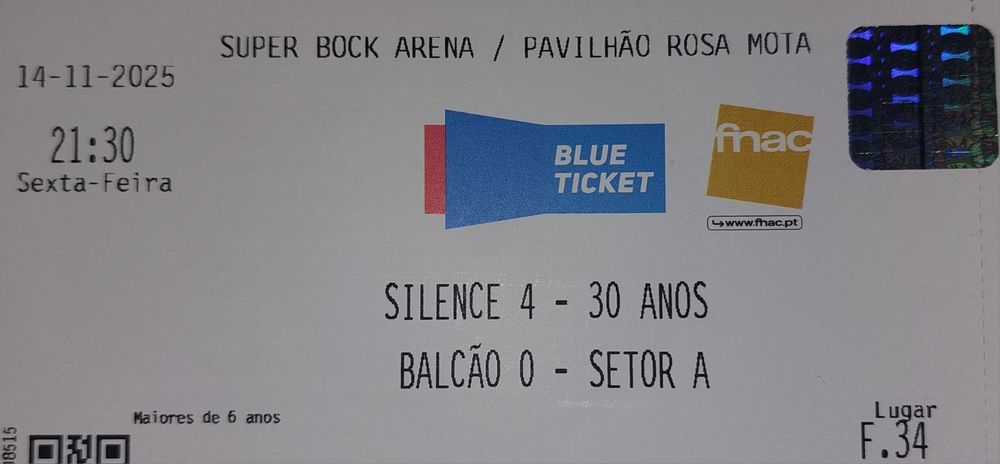 Bilhetes Silence 4 Porto