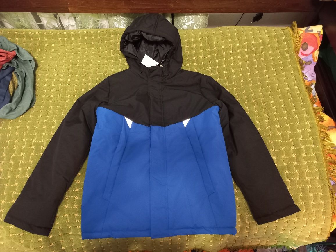 Куртка зимня, синя, 170 см, вік 13 років