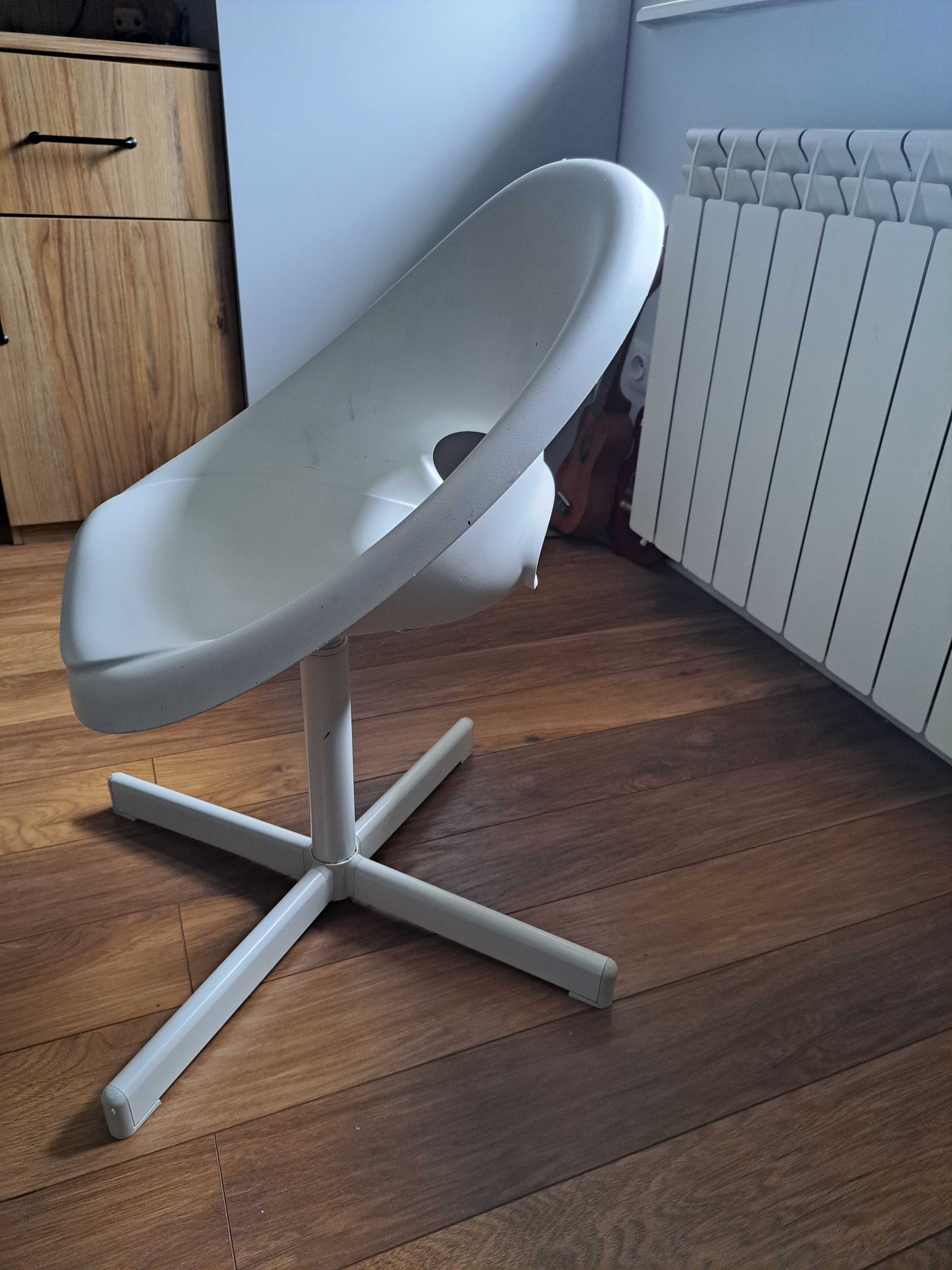 Dziecięce krzesło biurowe obrotowe białe Ikea LOBERGET / SIBBEN