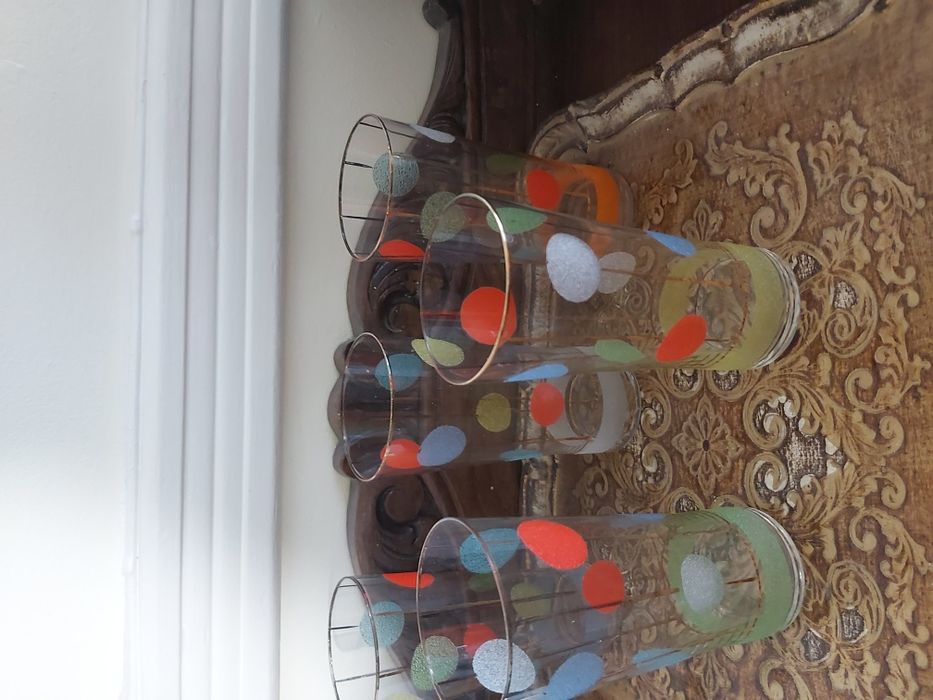 4 Copos vintage antigos