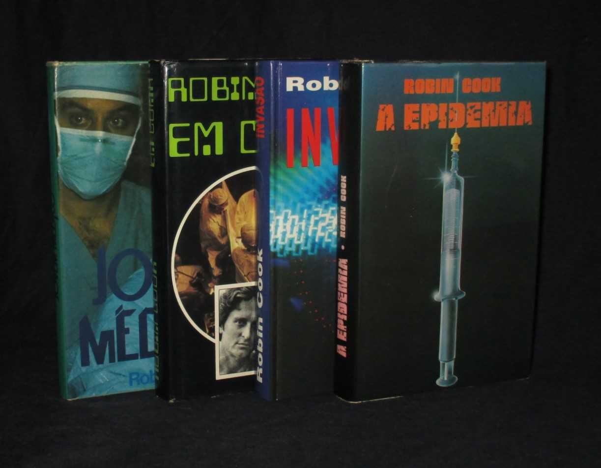 Livros de Robin Cook Jovem Médico Em Coma Invasão A Epidemia