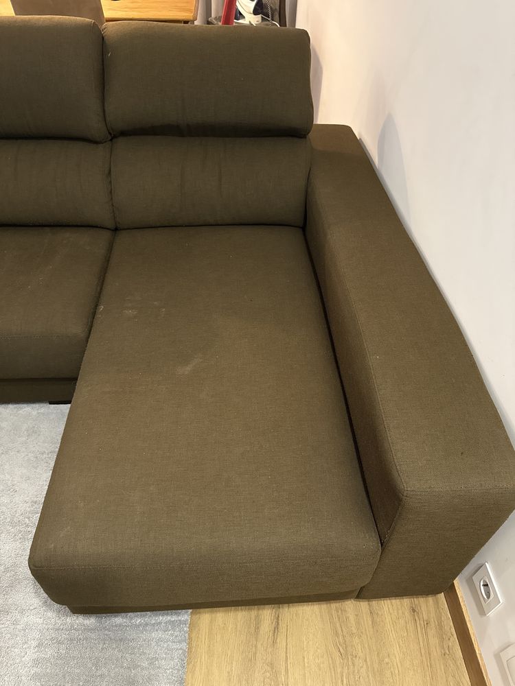 Sofa 3 lugares com chaise long - Usado