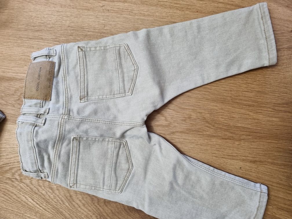 Spodnie ZARA 74 - 9 mcy chlopiec dziewczynka jeansy
