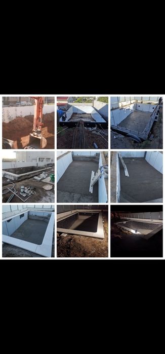 Piscinas construções em geral