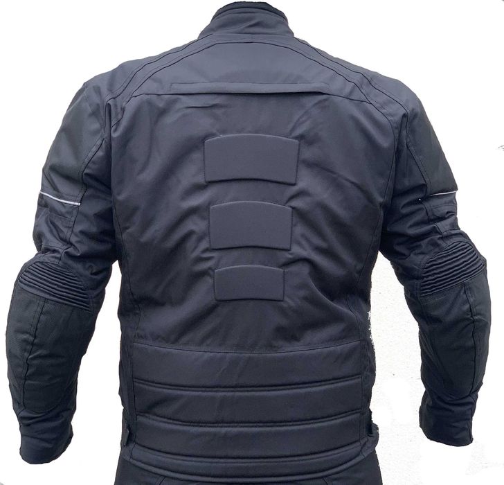 Meska kurtka Motocyklowa Czarna MESH siatka  Od M do 7XL Duże rozmiary