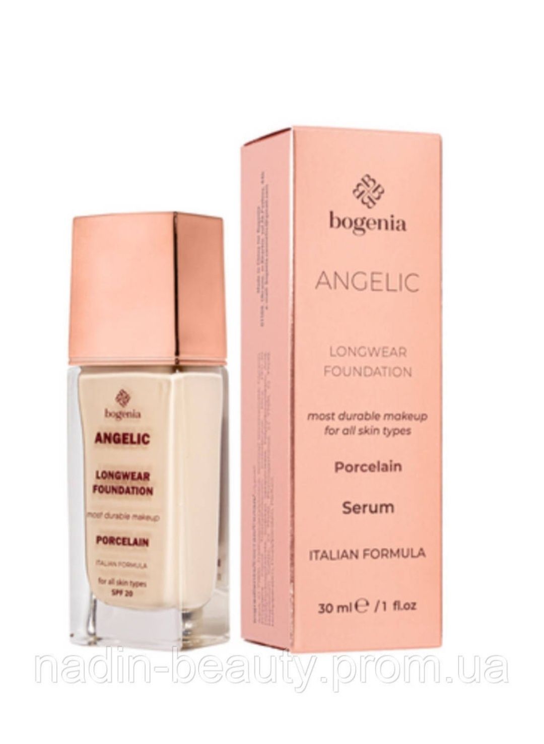 Bogenia Angelic Тональна основа, тональний крем BG605, 30 мл