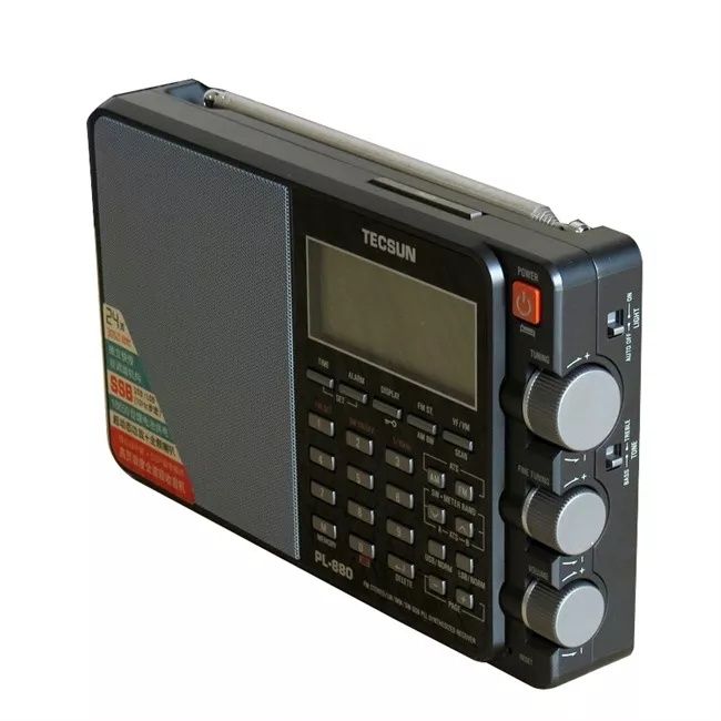 Всеволновый радиоприемник Tecsun PL-880 ДВ СВ КВ SSB FM Li-Ion 3,7 В