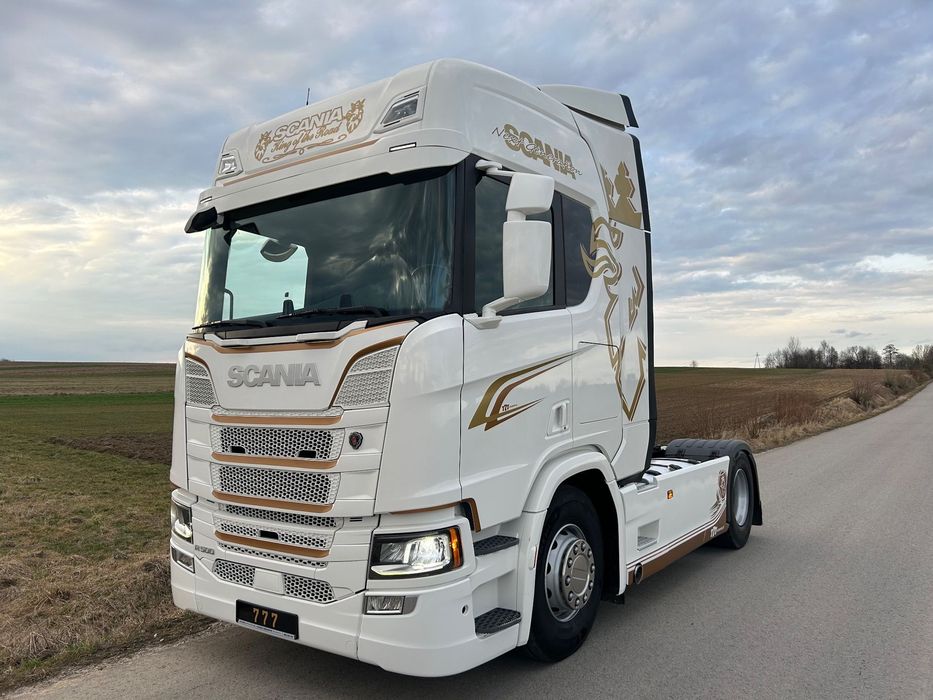 Scania R500 FULL AIR 2019 10x poduszki KLIMA POSTOJOWA / RETARDER / FULL SPOJLER / TOP STAN / od jedynego właściciela ! HYDRAULIKA spod beczki spożywczej ! / do wywrotu ruchomej podłogi beczki TOP TOP TOP OKAZJA  10x poduszki ! serwis Scania / TOP STAN