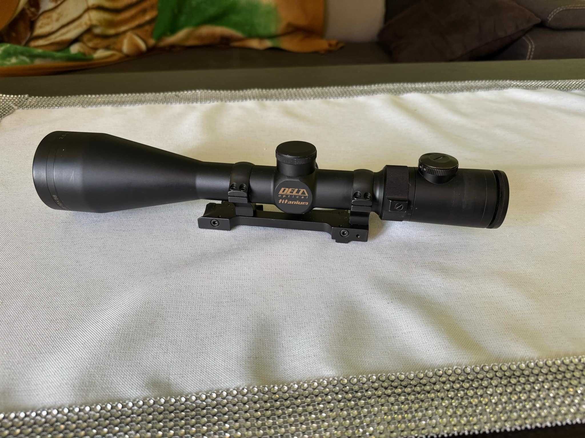 Luneta celownicza DELTA optical titanium 2.5-10x56 plus montaż