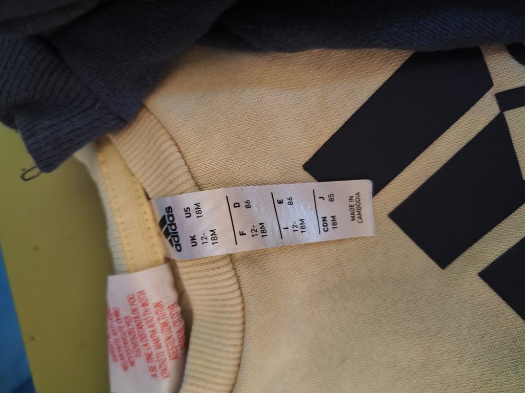 Paczka markowych (adidas, guess, puma) ubranek dla chłopaka 12-18mc