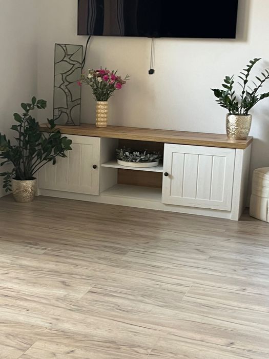 Nowa szafka komoda RTV biała bez ikea jysk drewno