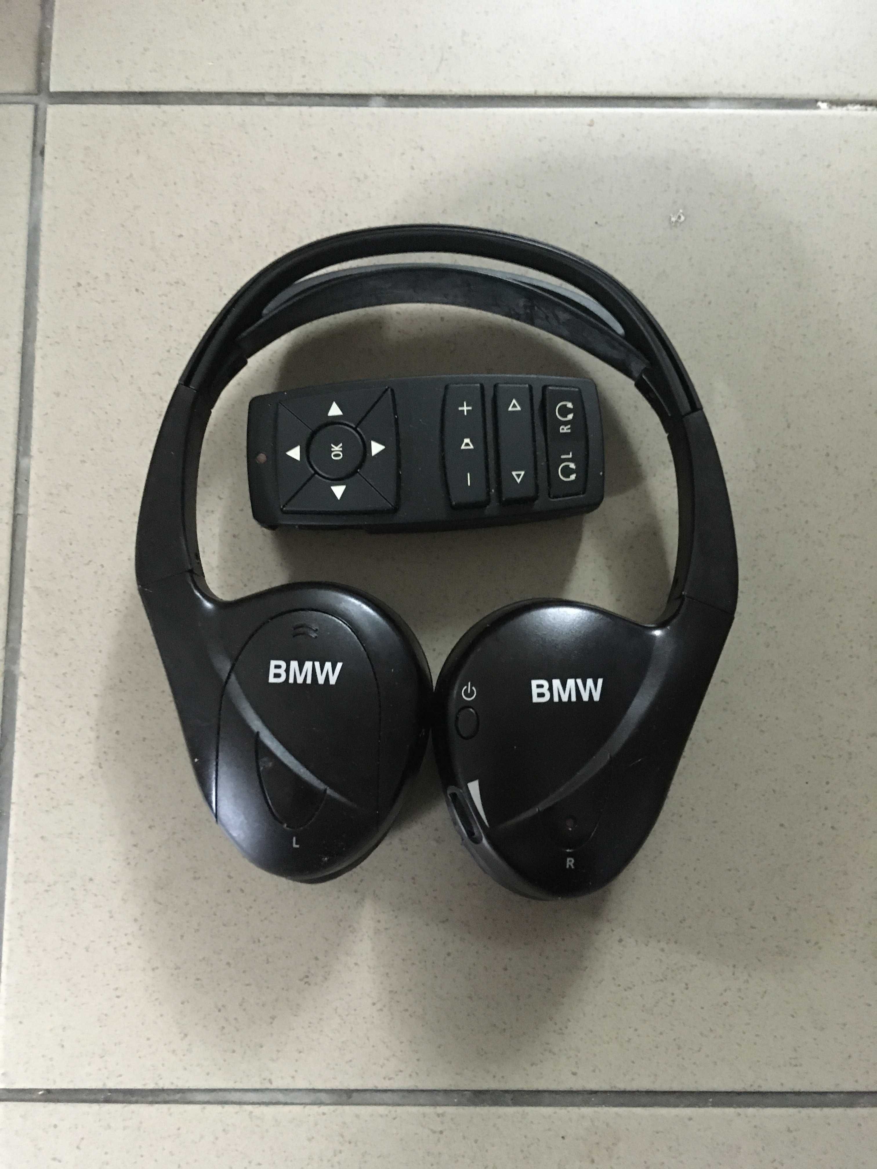 BMW X5 X6 Słuchawki bezprzewodowe na podczerwień pilot stan bdb orygin