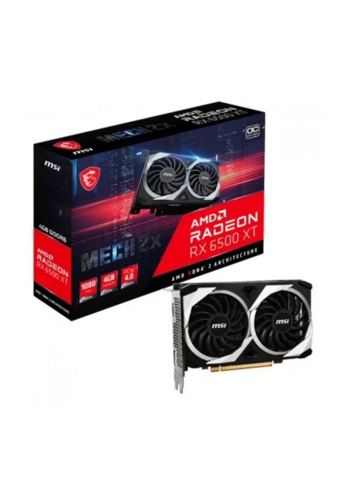 MSI AMD Radeon RX 6500 XT MECH 2X oc 4GB GDDR6