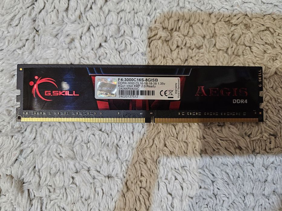 Ram G.SKILL 8GB (1x8GB) 3000MHz CL16 Aegis