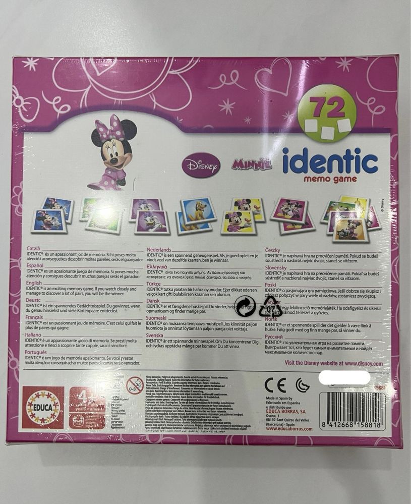 Jogo Identic Minnie Educa